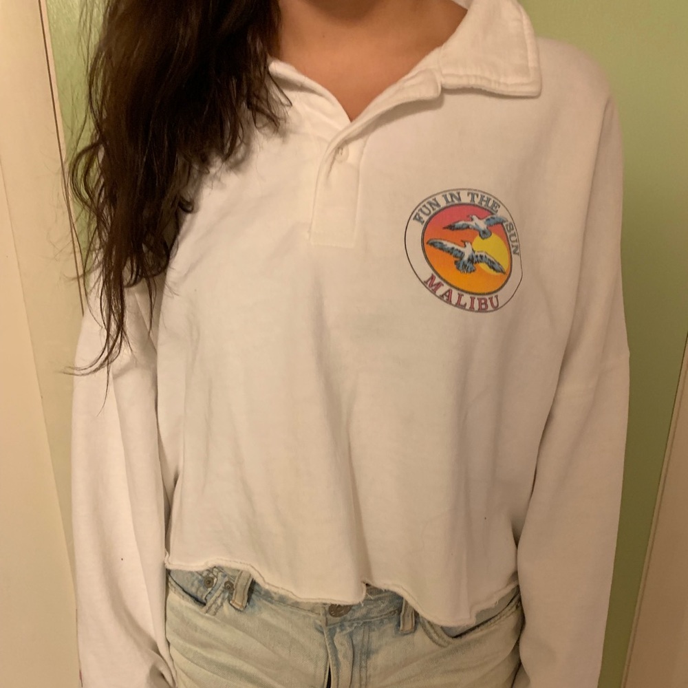 brandy melville cropped sweatshirt